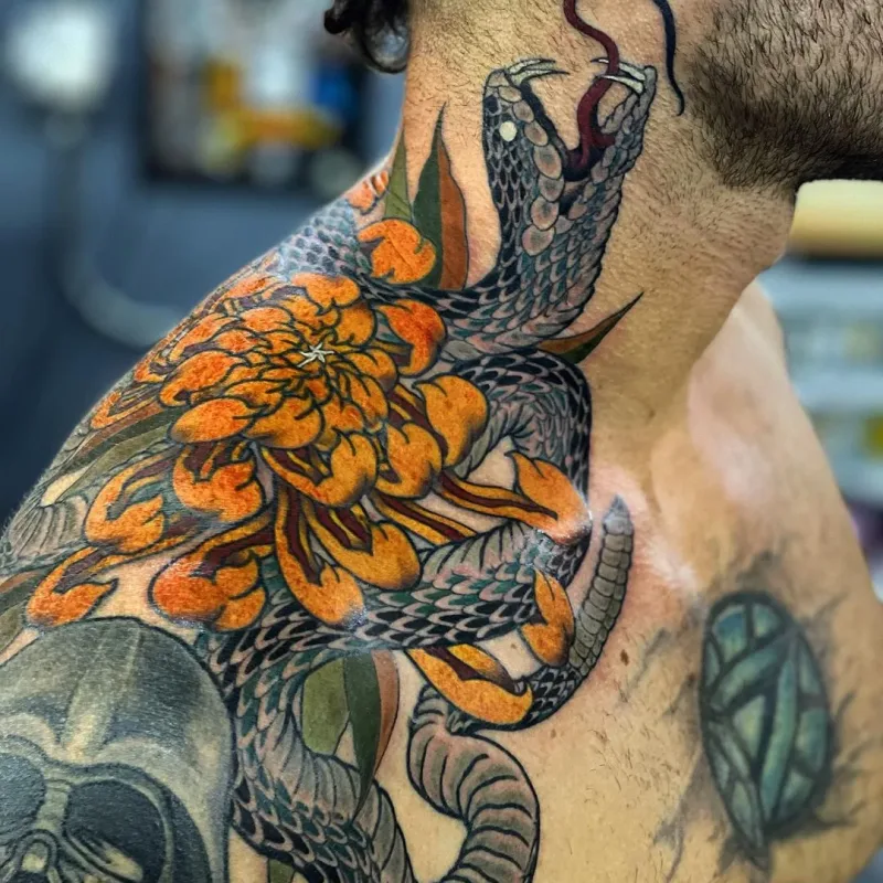 Tattoo by Bola Valles — Púrpura Tatuajes Puerto Vallarta