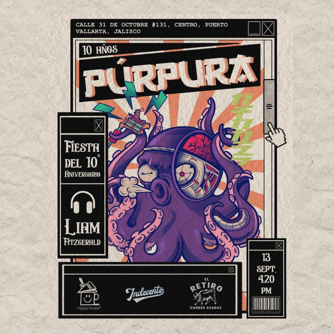 Púrpura Tatuajes cumple 10 años! ✨